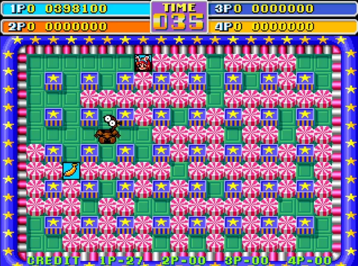 Bomber Man World - геймплей игры Arcade